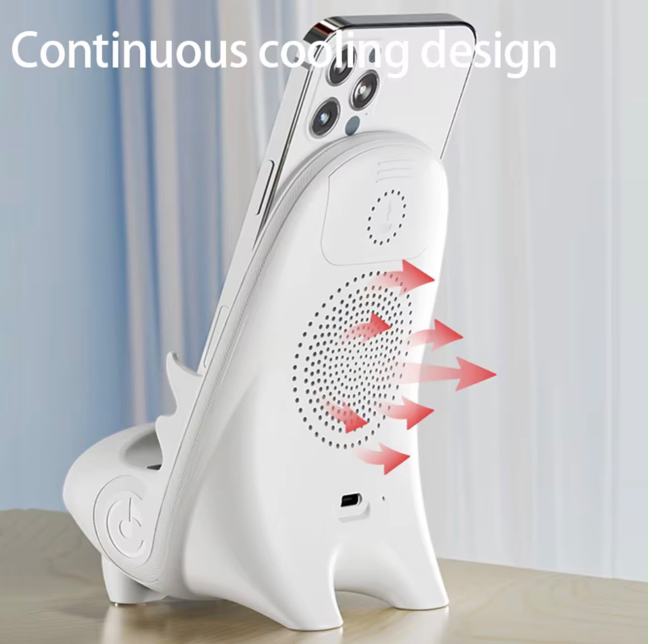 EPISKIA Wireless Charger Dock With Bluetooth Speaker - Image 3