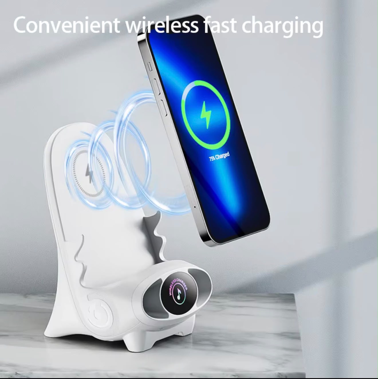 EPISKIA Wireless Charger Dock With Bluetooth Speaker - Image 4